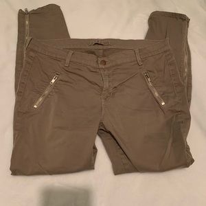J Brand Sateen Agnes Zipper Pants